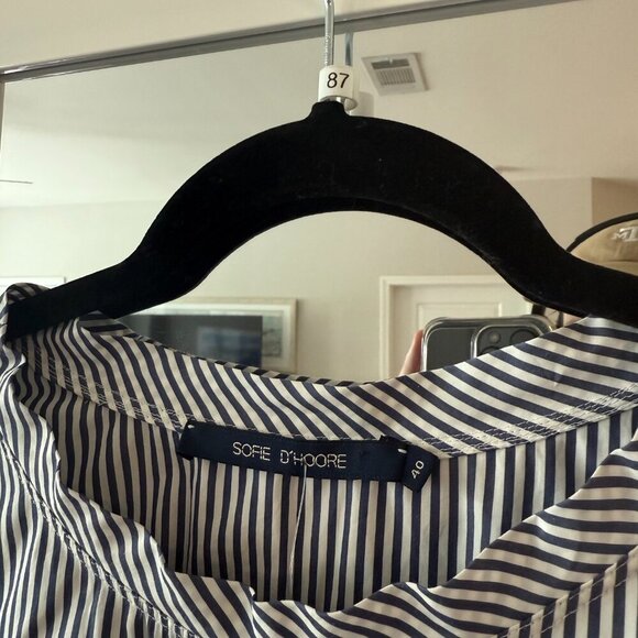 Sofie D'Hoore Striped Dress Size 40 Color Blue White - Picture 2 of 4